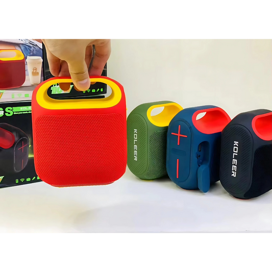 KOLEER H52 Bluetooth Speaker Portable Wireless Bluetooth Speaker – High Power Outdoor Waterproof Subwoofer with TF/USB/FM/TWS Support for Mobile Phones