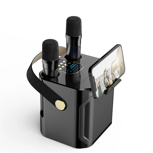 S882 Karaoke Speaker With Dual Mic - Wireless Bluetooth Speaker - Portable Speaker - Music Speaker - Bass Sound Speaker