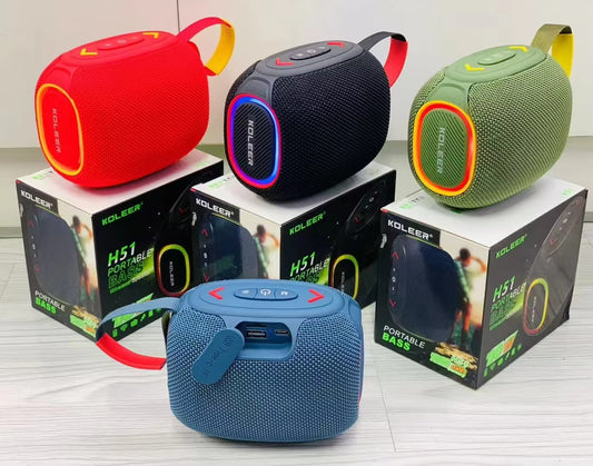 KOLEER Wireless Portable Bluetooth Speaker 10W HD Sound Support TF Card U Disk TWS Function RGB Light Waterproof Durable Design - Blue tooth Speaker - Wireless Speaker